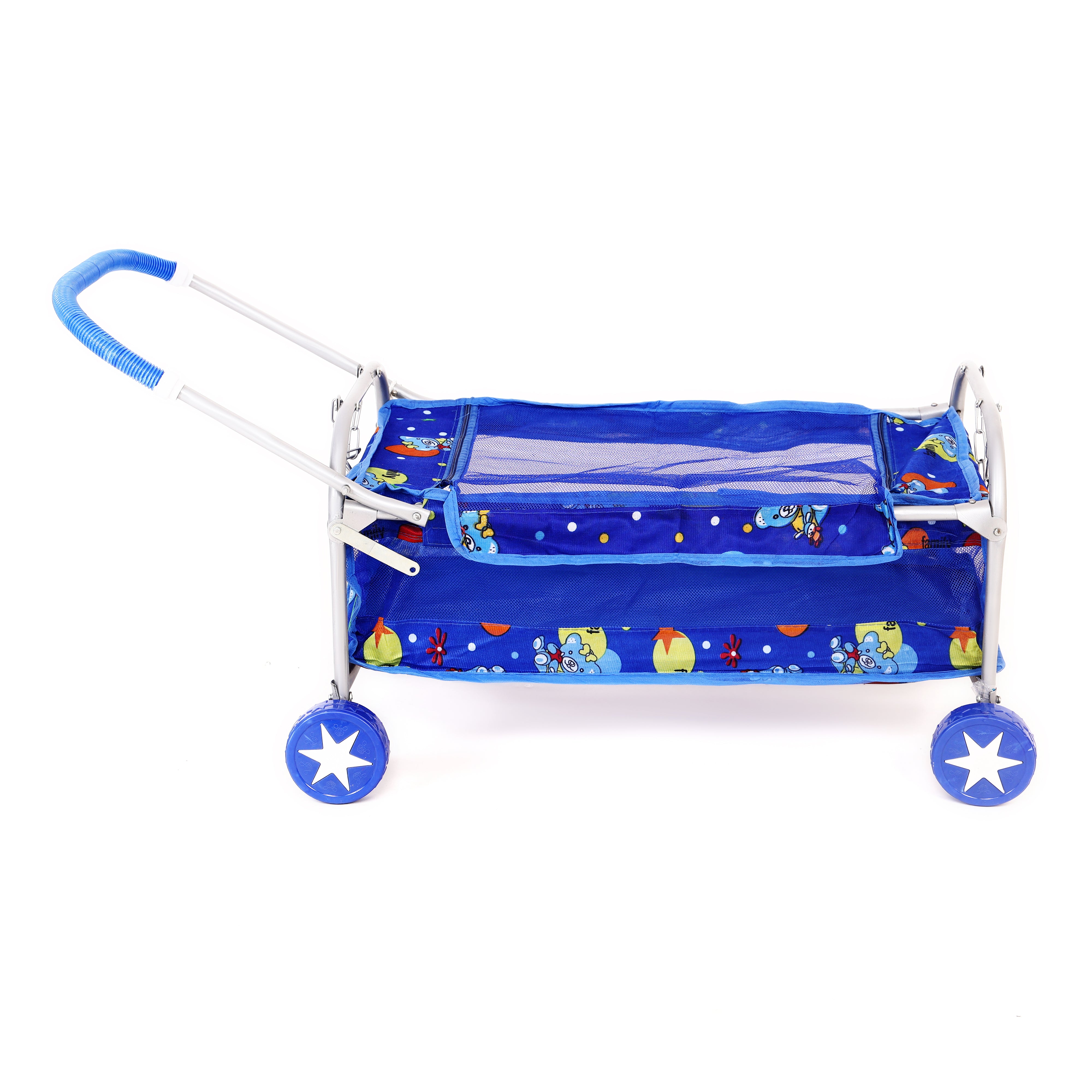 Premium Baby Cradle with Swing, Mosquito Net and Wheels