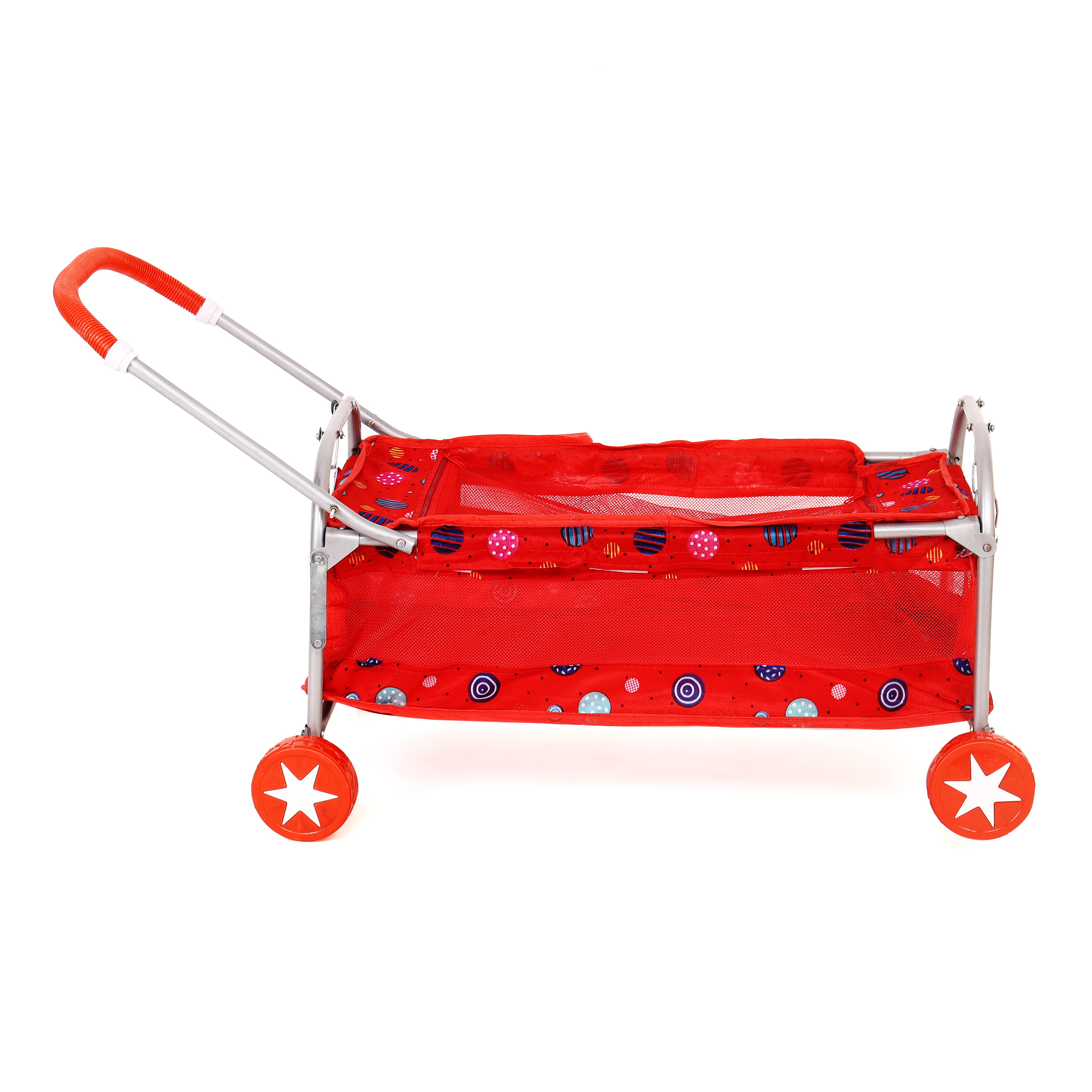 Premium Baby Cradle with Swing, Mosquito Net and Wheels