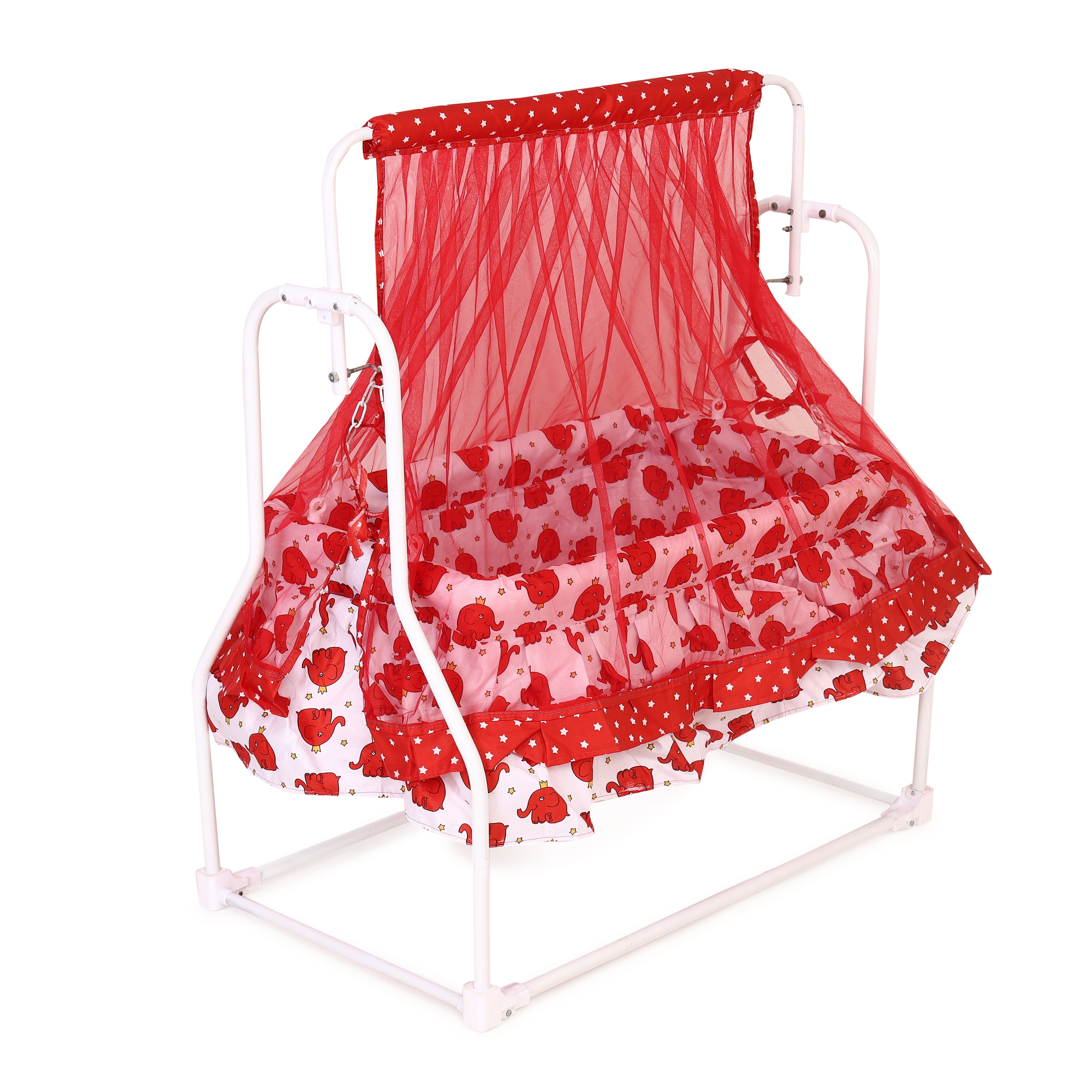 Premium New Born Baby Cradle with Swing & Mosquito Net