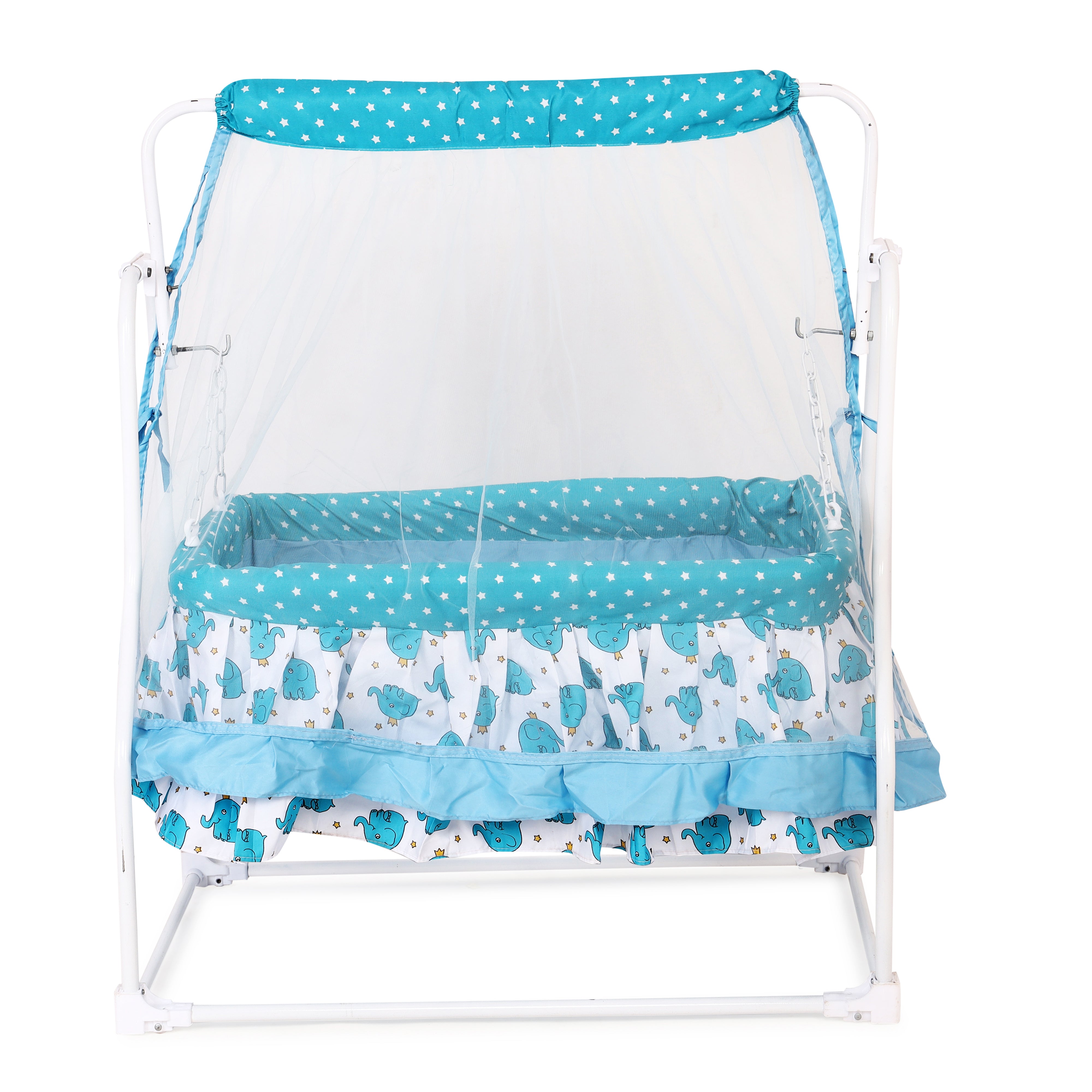 Premium New Born Baby Cradle with Swing & Mosquito Net